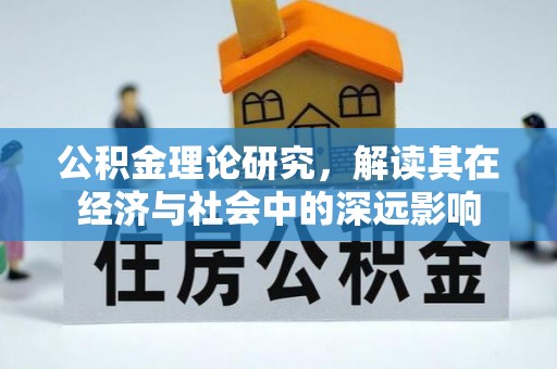 横山公积金理论研究，解读其在经济与社会中的深远影响